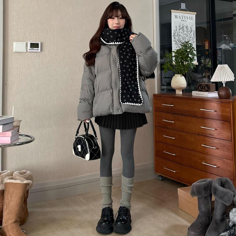 2026 Women's Gray Wool Pleated A-Line Skirt - High Waist, Spring/Autumn Collection