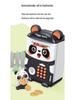 Children's Cartoon Panda Piggy Bank with Fingerprint Recognition & Password Unlock for Deposits and Withdrawals.