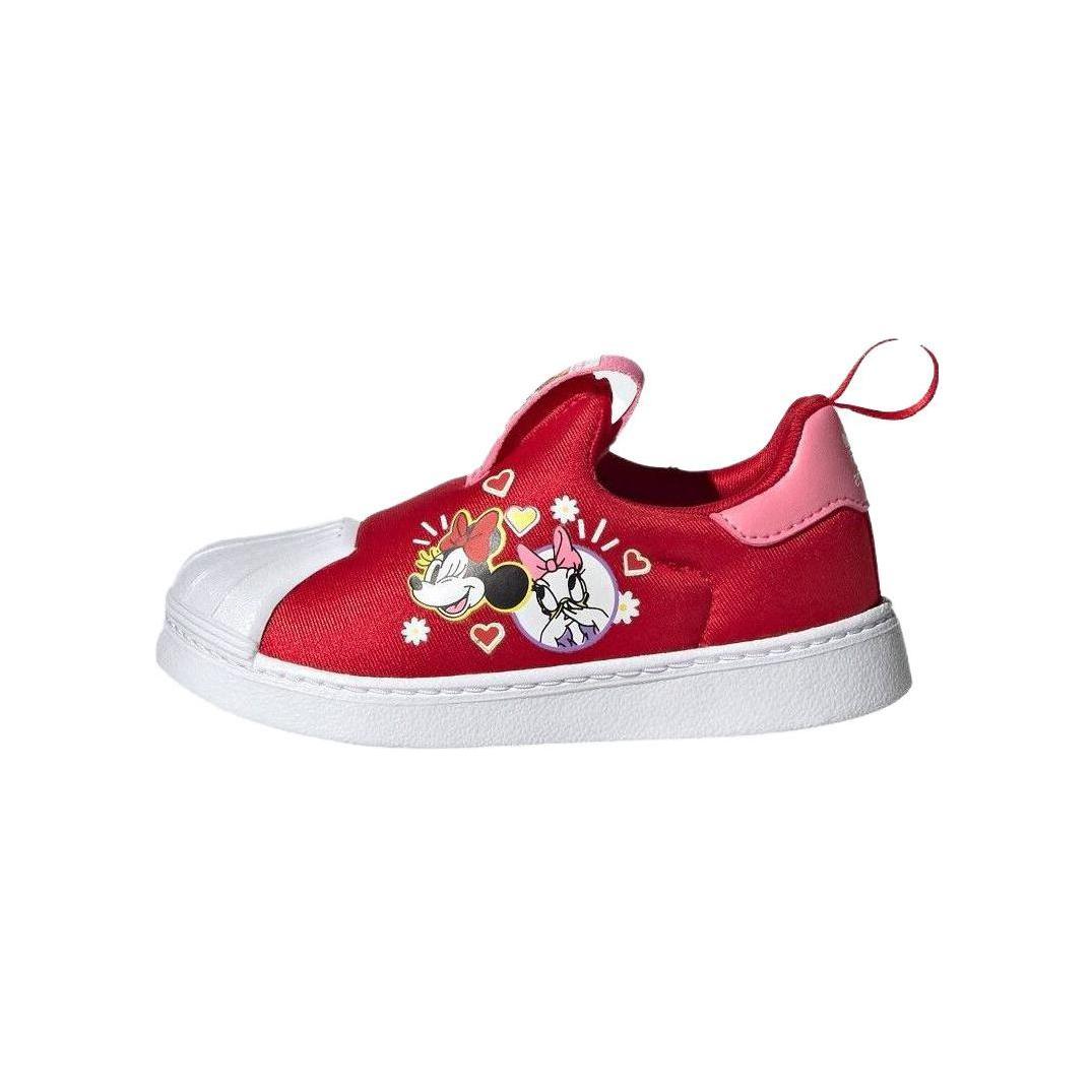 

Disney x Adidas Originals SUPERSTAR 360 Abrasion Resistant Low top Toddler Shoes Red Infant And Toddler ID9709 23.5