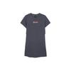 Logo Print Elastic Knit Short Sleeve Dress Women Dresses Odyssey-Gray L223W092-026R