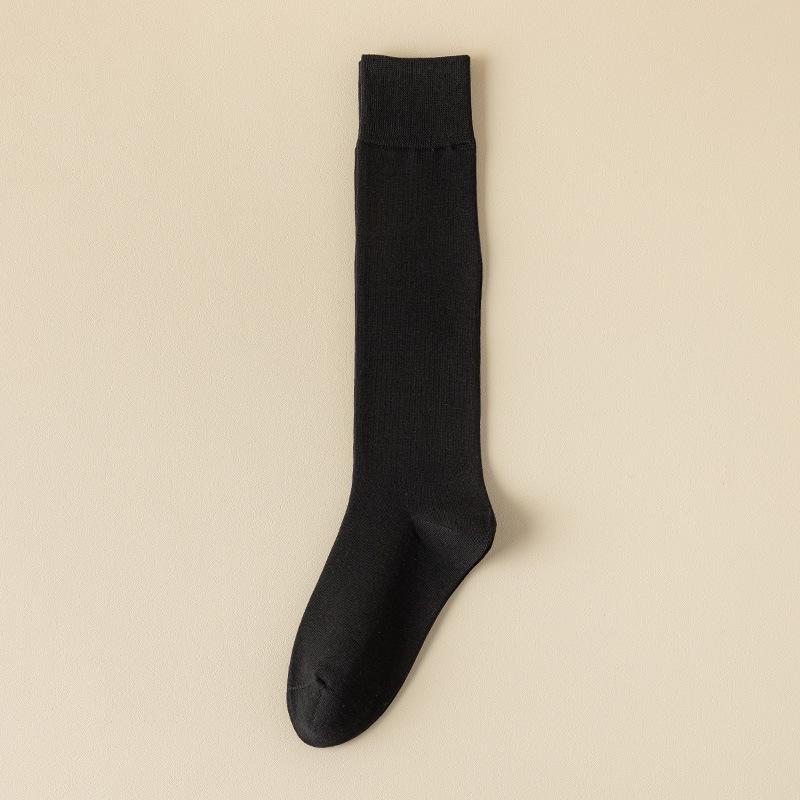 Men's Spring and Autumn Business Pure Cotton Deodorant Middle Aged and Elderly Loose Mouth Boneless Socks