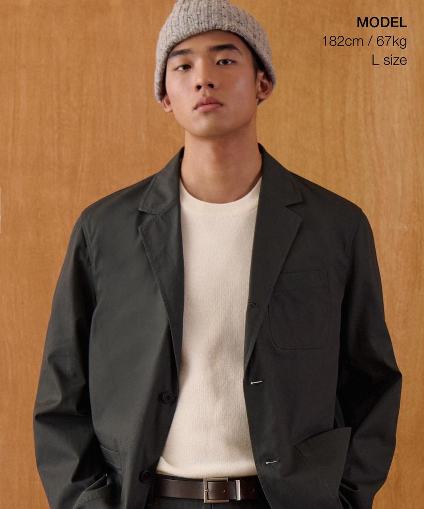 Musinsa Standard [City Workers] Cotton Blazer [Dark Gray]