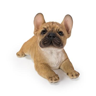 Ubia Prone French Bulldog 21 X 12.8 X 13 Cm Doll Figurine Ornament Animal Garden Decoration Dog H21171