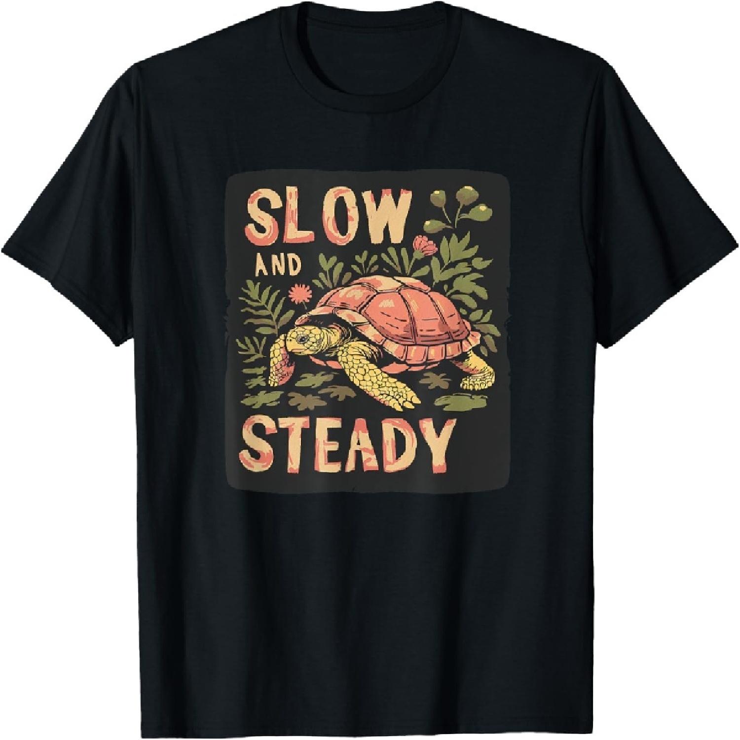 

Pretty slow and Steady Statement Costume for Turtle Fans T-Shirt XXXXXL різнокольоровий