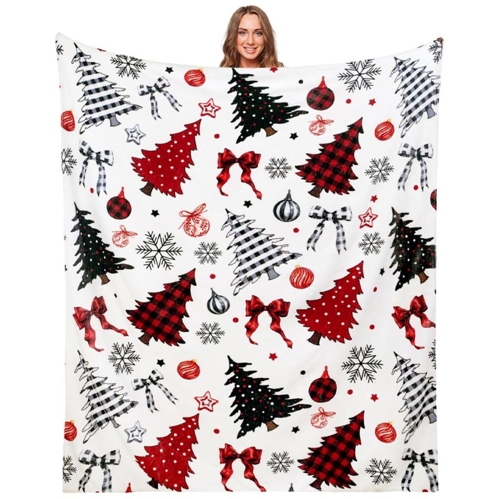 Christmas Tree Blanket Shawl Blanket Sofa Cover Blanket Lunch Break Blanket Flannel Blanket