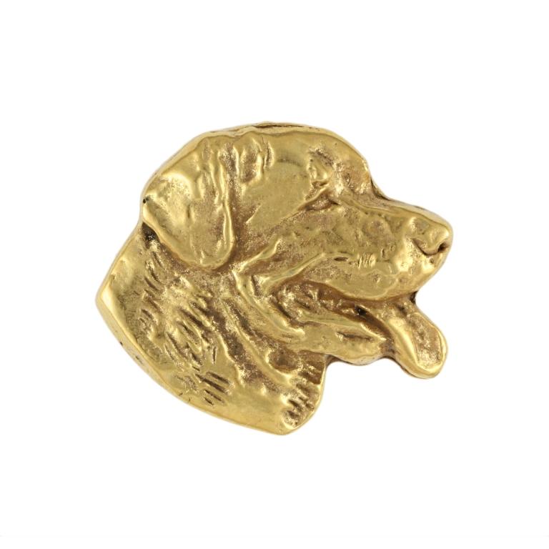 Rottweiler, Rott, Rottie II - vergoldete Anstecknadel, elegantes Hundeornament, einzigartige Anstecknadel der Marke Art-Dog