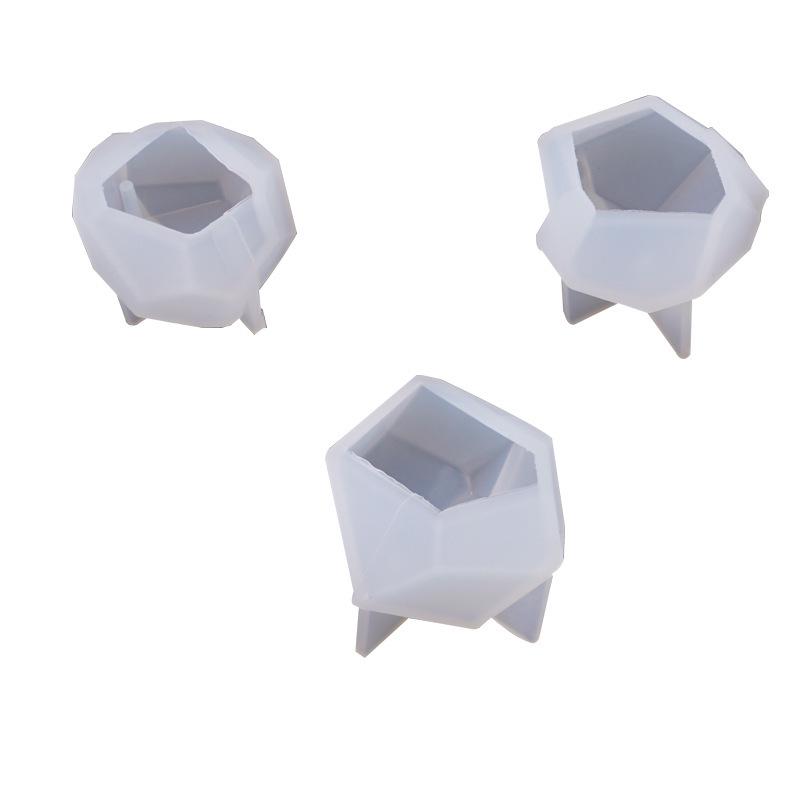 Poppy DIY Crystal Resin Mold for Tabletop Faceted Vertebrae Decoration - Small Silicone Mold Accessories