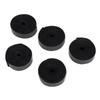 5Pcs 1.5m Self Adhesive Hook and Loop Fastening Tape Cable Wire Organizer for Home Office UseBlack