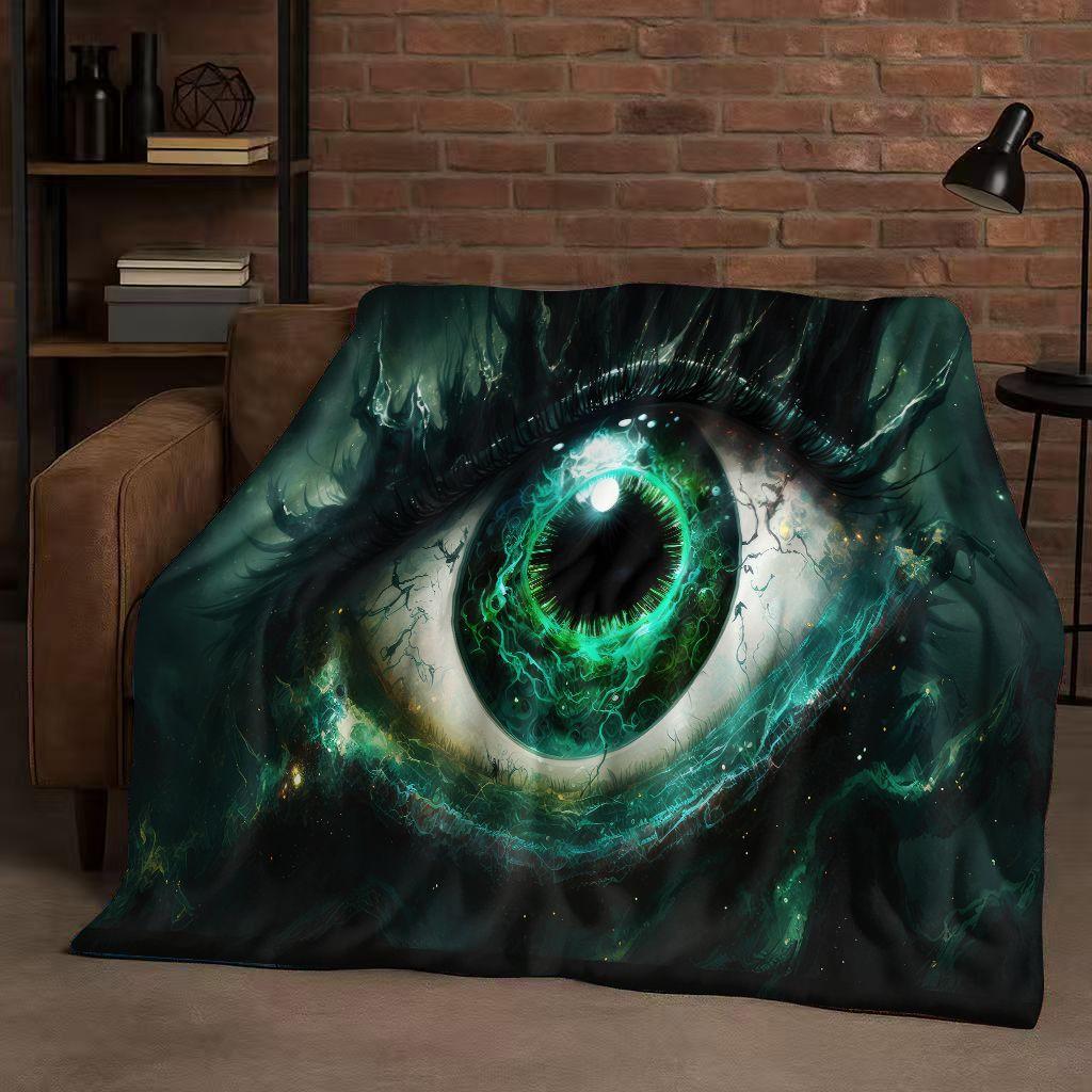 Freemasonry All Seeing Eye Symbol Evil Eye Art Flannel Blanket,Ultra Soft Warm Plush Throw for Home Bedroom Bed Sofa Cover Kids