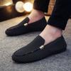 Fashion New Models for 2025 Men's Loafers Large Size Light and Comfortable Flat Shoes Men's Breathable Non-slip Soft Casual Canvas Shoes