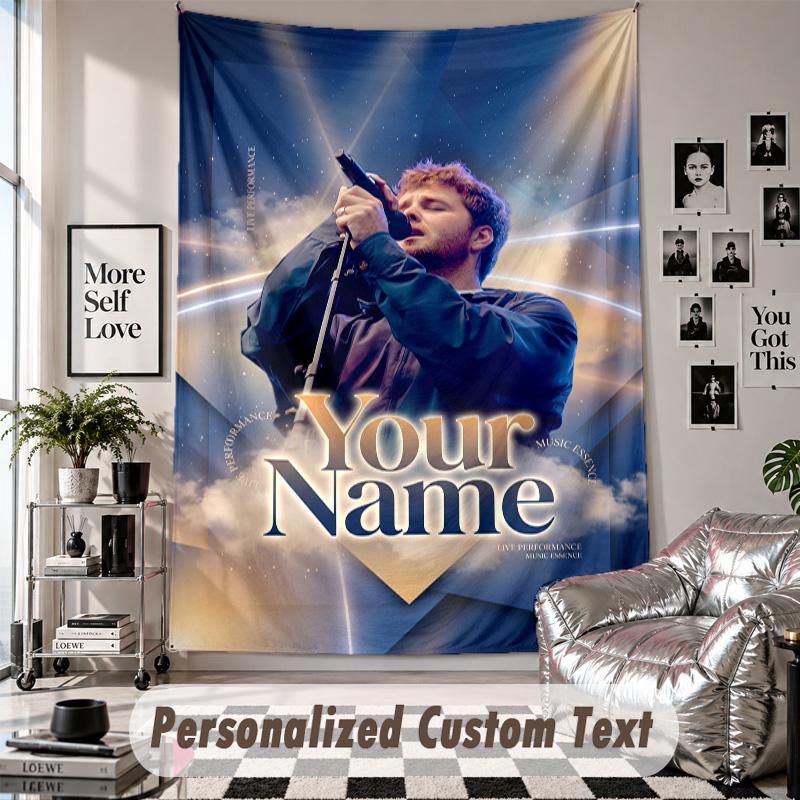 Wandbehang mit individuellem Namen & Text, Alex Warren Dekorationstextil für das Schlafzimmer
