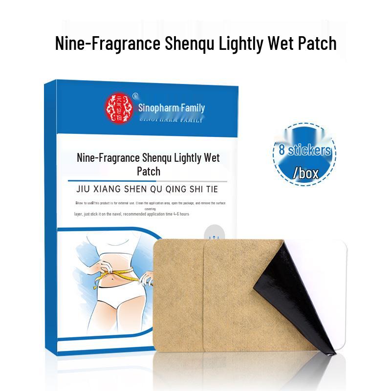 Nine Fragrance Divine Song Navel and Abdomen Moxibustion Warming Patch with Mugwort.