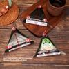 Bolsa de Embalaje Triangular para Bolas de Arroz de 200 Piezas con Pegatinas Molde Alga Marina Nori Onigiri Sushi Bolsas de Regalo de Plástico Accesorios Bento