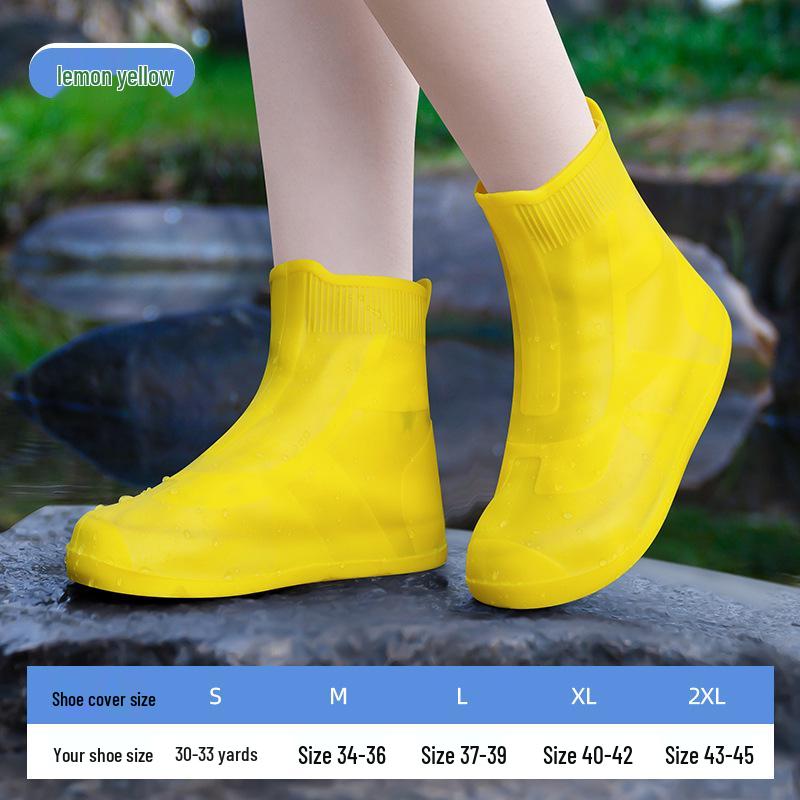 Waterproof Non-slip Silicone Rain Boots for Kids & Women - Reusable, Thickened, Anti-fouling Overshoes