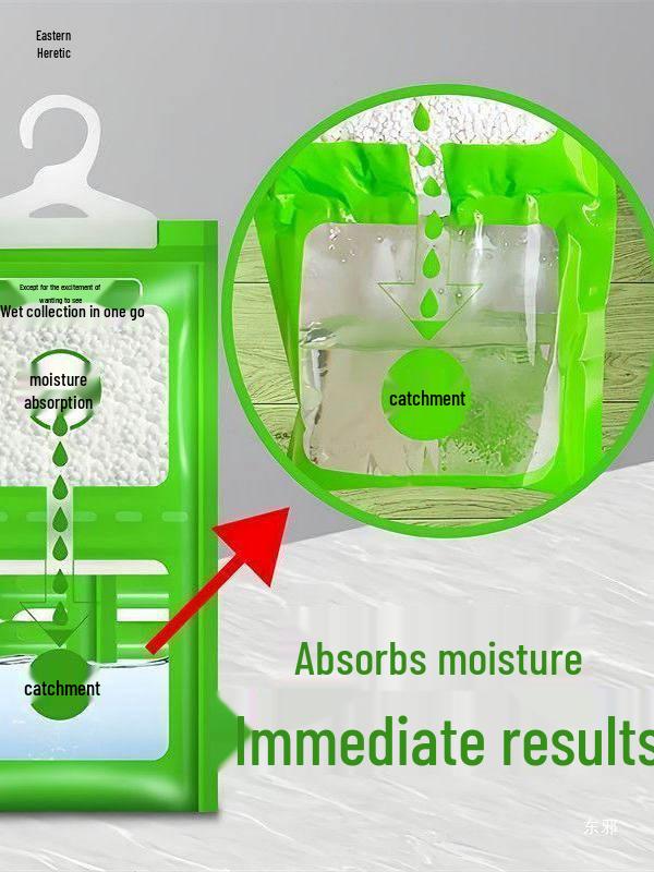 Indoor Moisture Absorbing Anti-Mildew Hanging Dehumidifier Bag for Wardrobes