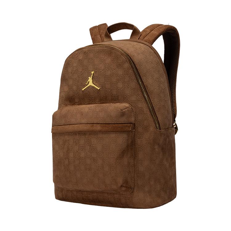 New Jordan Faux Suede Backpack Tubas Unisex Light Brown JD2533180AD-002