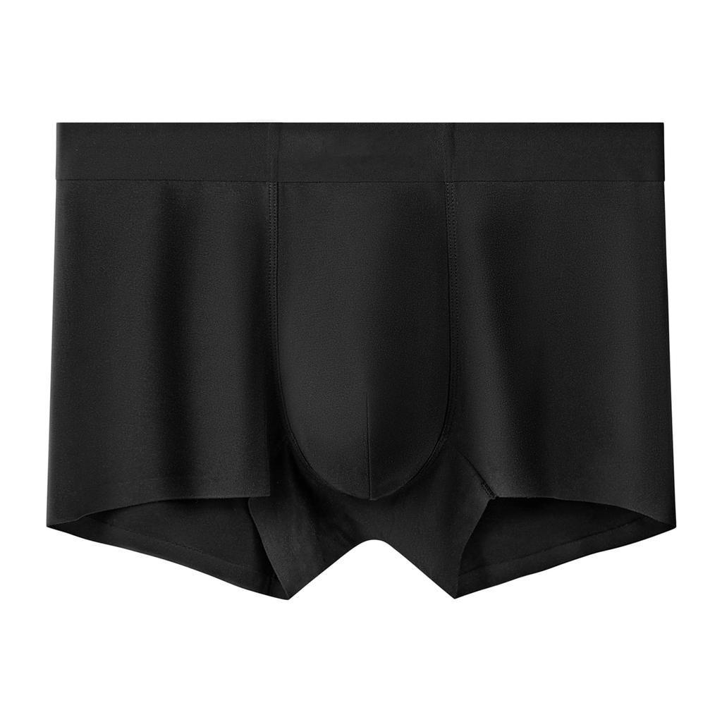 Plus Size Men's Summer Thin Pocket Breathable Non-mark Boxer Briefs