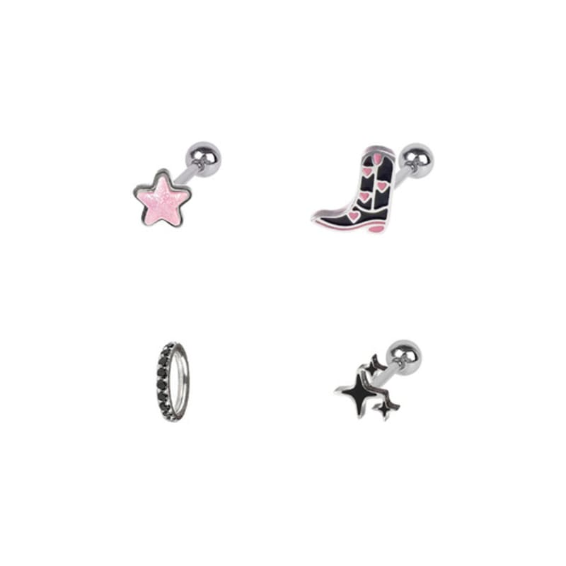 VVV [SET] Funky Boots Star Piercing