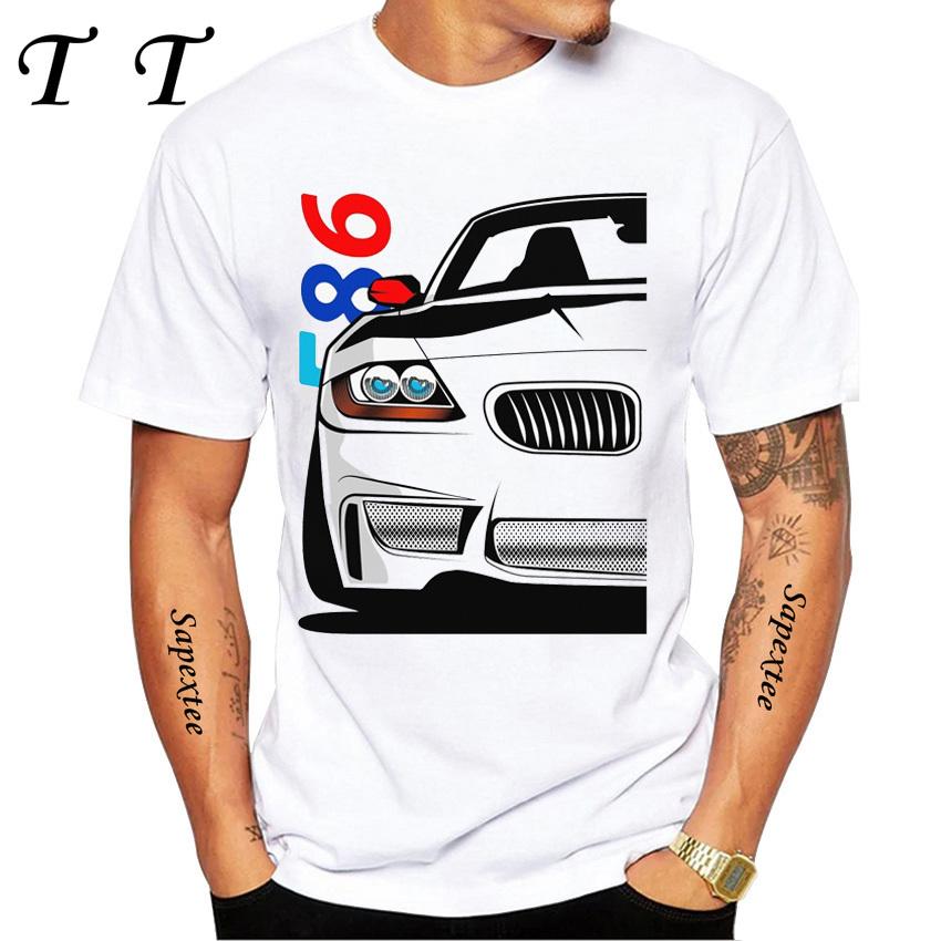 New Summer Men Short Sleeve Drive The Classic Germany EUDM - E34 M5 - X5 E30 Cars Evolution Retro T-Shirt Boy Casual White Tees