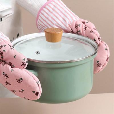 Microwave Oven Mitts Glove Fireproof And Non Slip Oven Glove Heat Insulation Baking Cooking Tool Kitchen Barbecue Grilling Glove