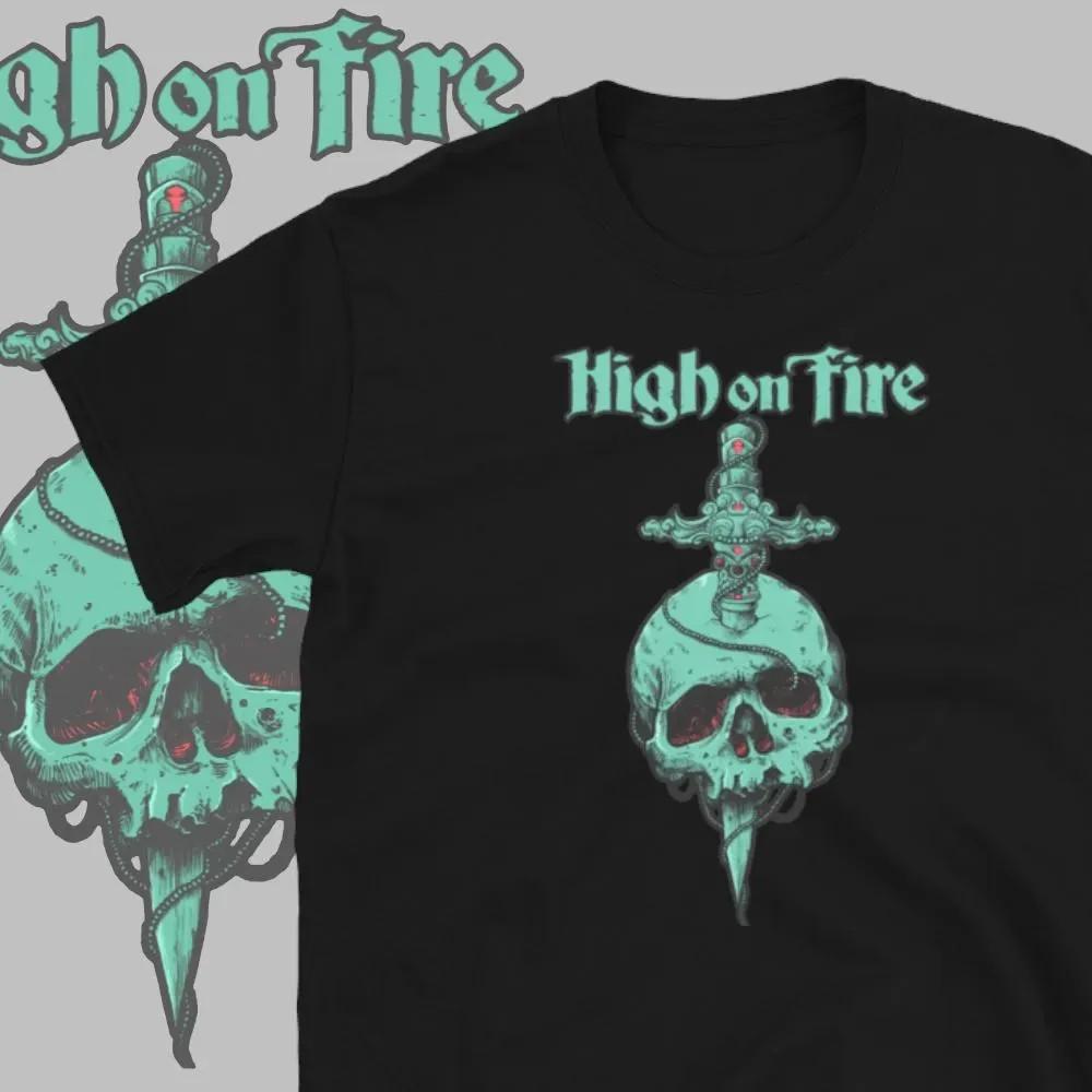 High on Fire logo Black Cotton Shirt Full size S-5XL AD806 XL