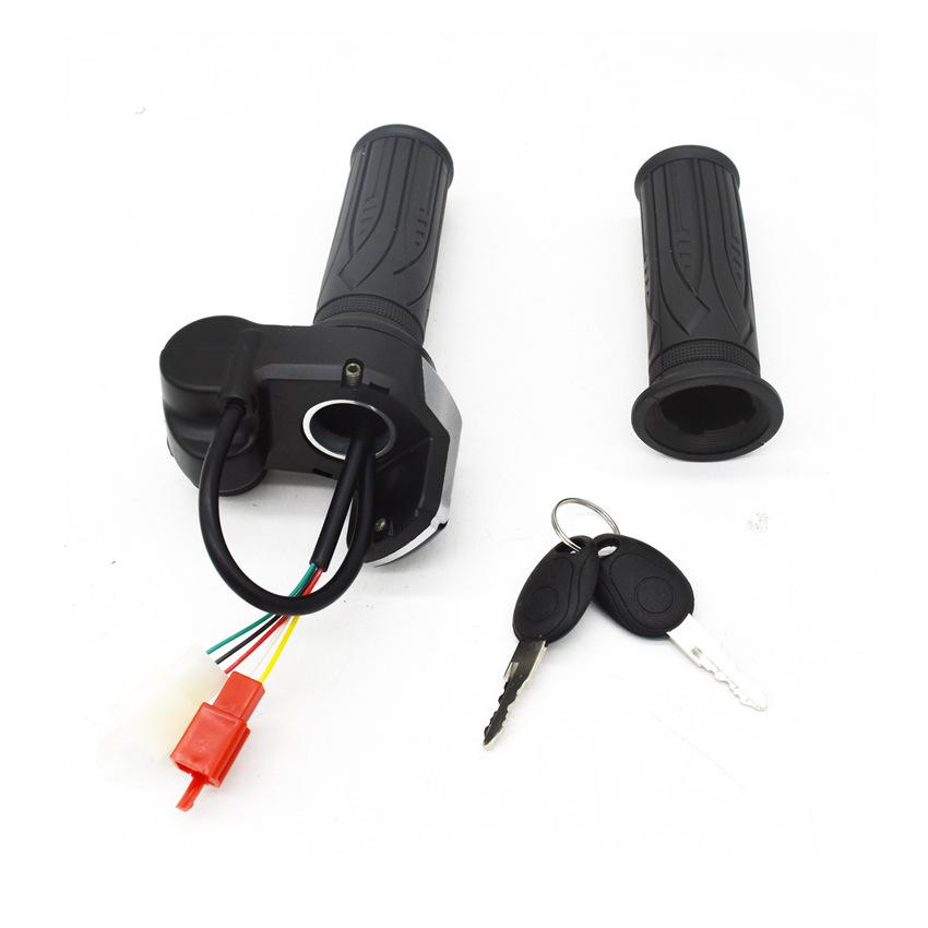 36V 48V Electric Bike Throttle W/ LCD Display Accelerator Handle Bicycle Scooter Wire Twist Throttle Grip for E-bike