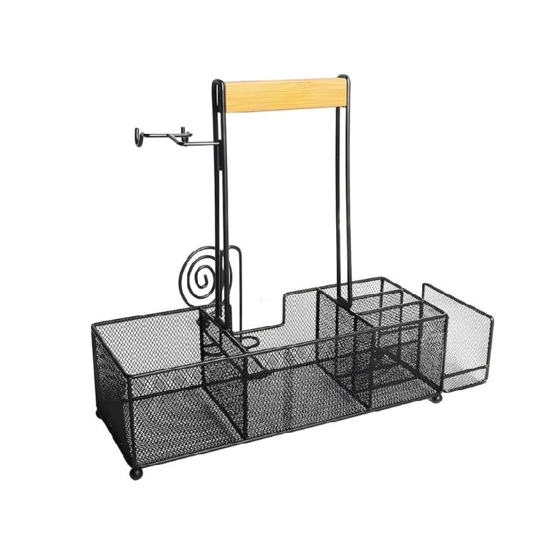 

Practical 42Cm Wide Cooking Accessories Stand With Removable canisters For Easy Transport And Storage 1