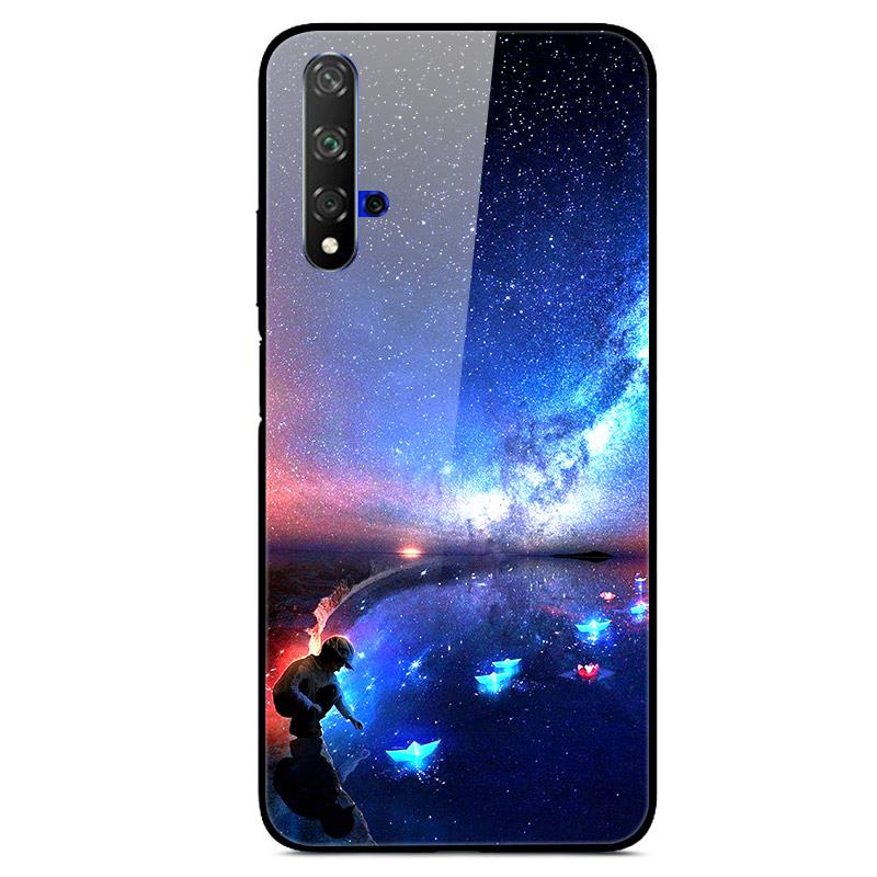 For Huawei Nova 5T Case Tempered Glass Cover 3D Cat Printing Case For Huawei Nova 5T 2019 5 T Phone Case For Huawei Nova5T Cover