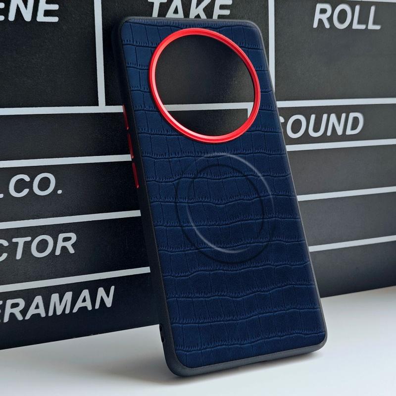 

For Huawei Honor X70 X60 Pro Case Crocodile Pattern Leather Magsafe Individual Metal Keys Matte Anti-Slip Grip Soft Case Cover For Honor X60 Pro&Artificial leather