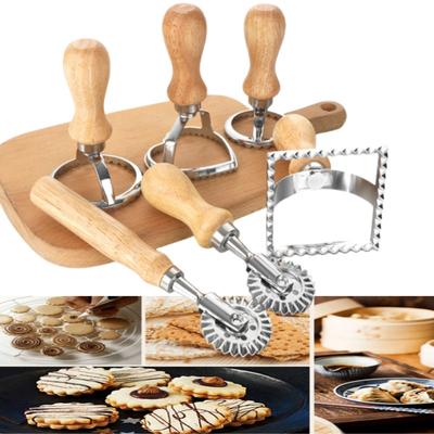 Set de tăiat ravioli din oțel inoxidabil Presă pentru paste Kit de atașament pentru bucătărie Instrument de turnare pentru aparatul de ravioli Set de ștampile pentru ravioli Set de roți de patiserie Formă pentru tort