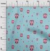 oneOone Cotton Flex Fabric Dot & Cartoon Owl Bird Print Fabric by The Yard 40 Inch
