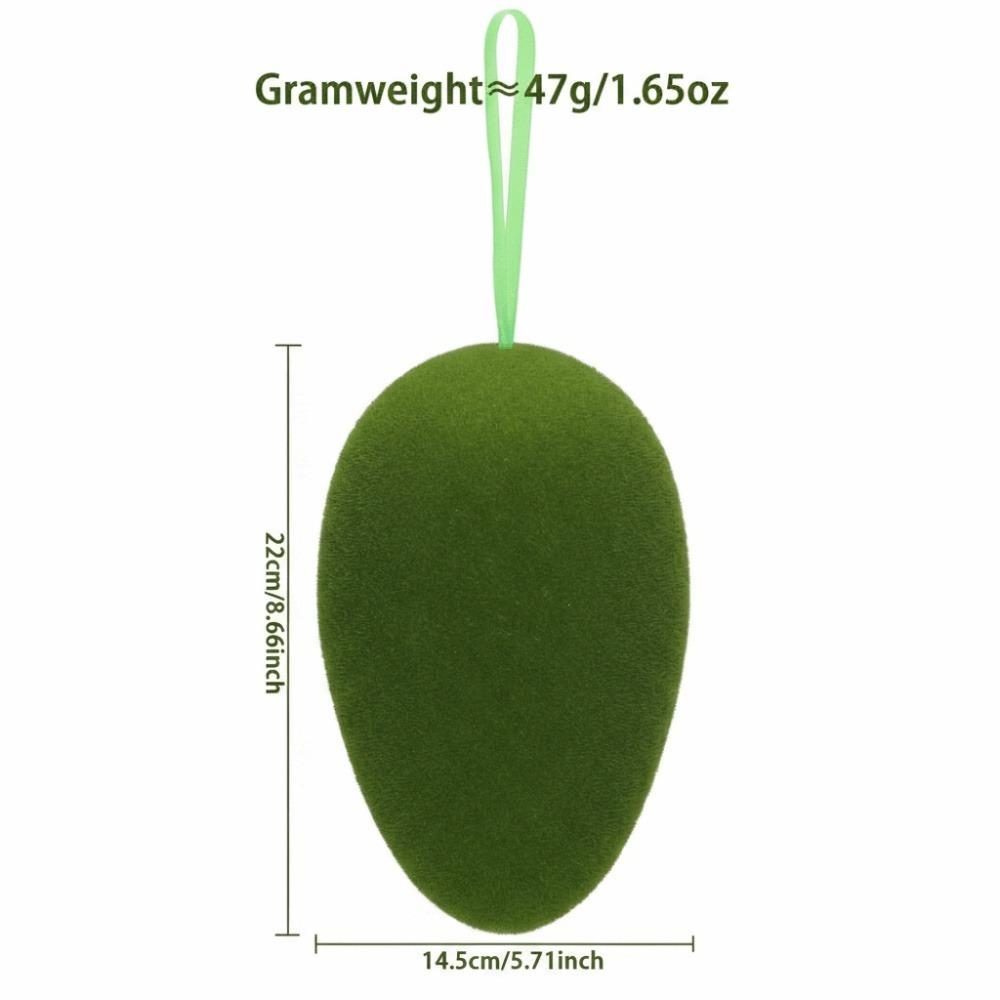 Wielkanocna Ozdoba Jajko z Flokiem Kolorowy Flok Rękodzieło Ręcznie Robione Wystawa Rękodzieła