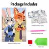 Disney Pearl Painting DIY Zootopia Sparkling Cute Pearl Art Painting Pearl Gem Painting, Home Wall Decoration Crafts
