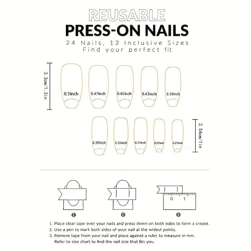 24pcs Blue Starry Sky Long, Glossy, Full Cover Press On Nails for Women High-Quality, Easy to-Apply, Salon-Quality Stick On Nails