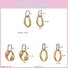 Geometriska rostfria örhängen för kvinnor sommarmodesmycken
