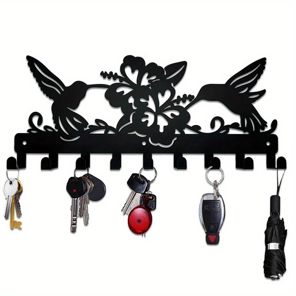 CIFbuy™ Rust-Resistant Metal Wall Hook Rack - Space-Saving Coat Hat Key Hanger with Decorative Design