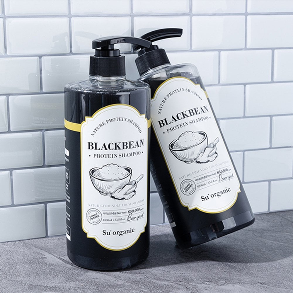 SUORGIANC Large Capacity Black Bean Protein Shampoo 1000ml 3 Types to Choose from
