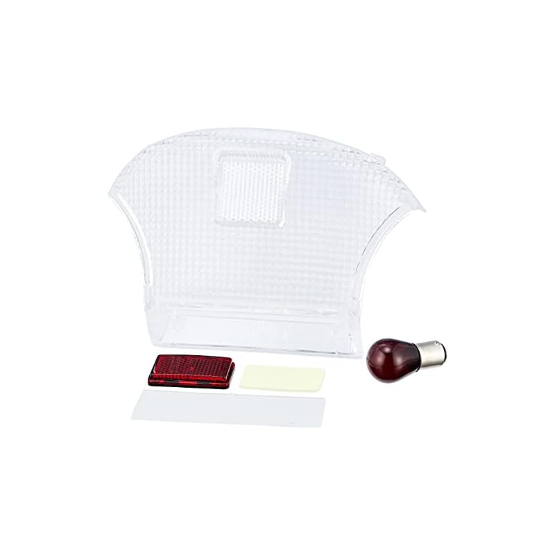 KITACO Tail Lens Set for Let's, Let's 2, Let's G, ZZ, etc., Clear, 809-2055000