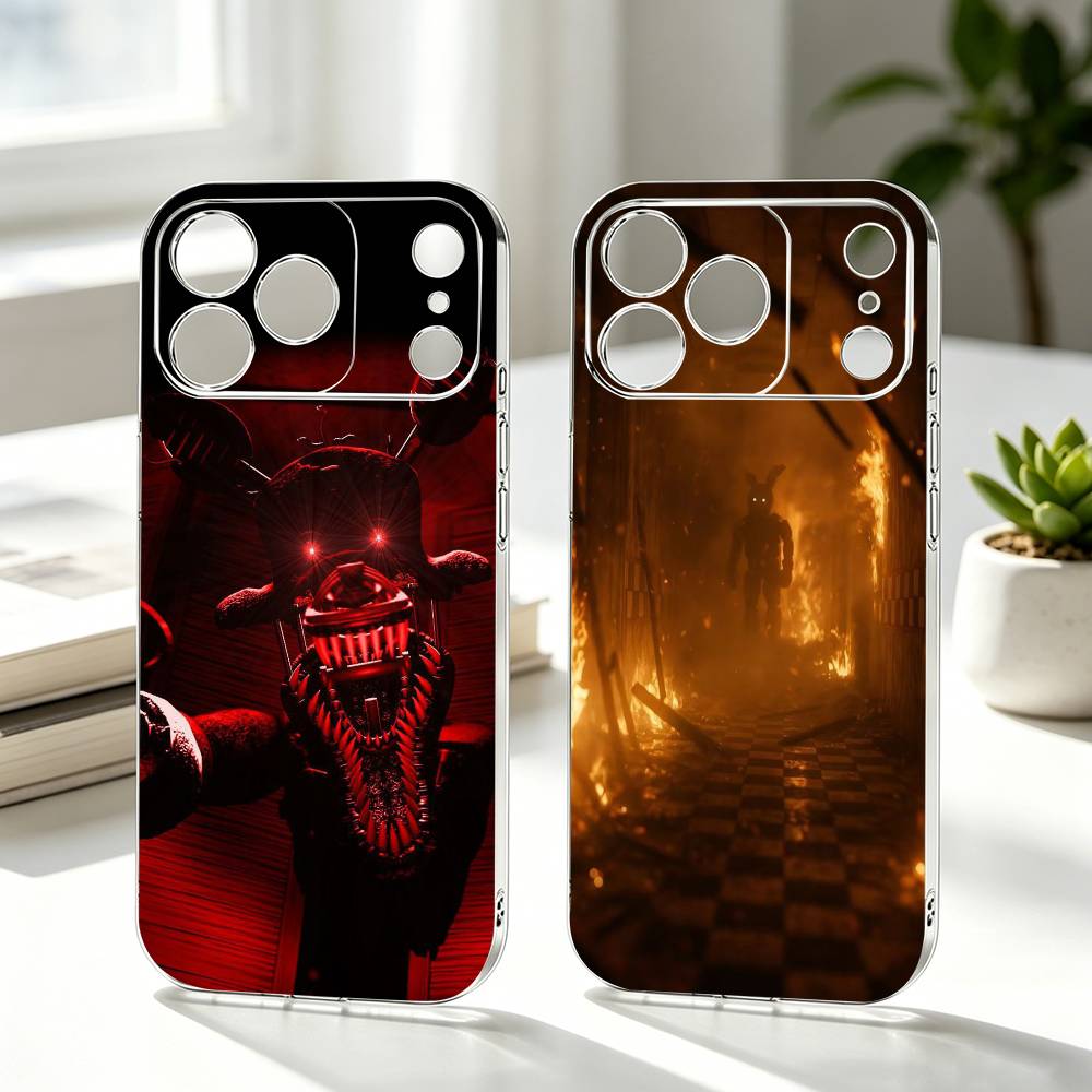 F-Five N-Nights GAME Phone Case Transparent Silicone Soft For iPhone 17 16 15 14 13 12 11 Mini Pro Max Plus