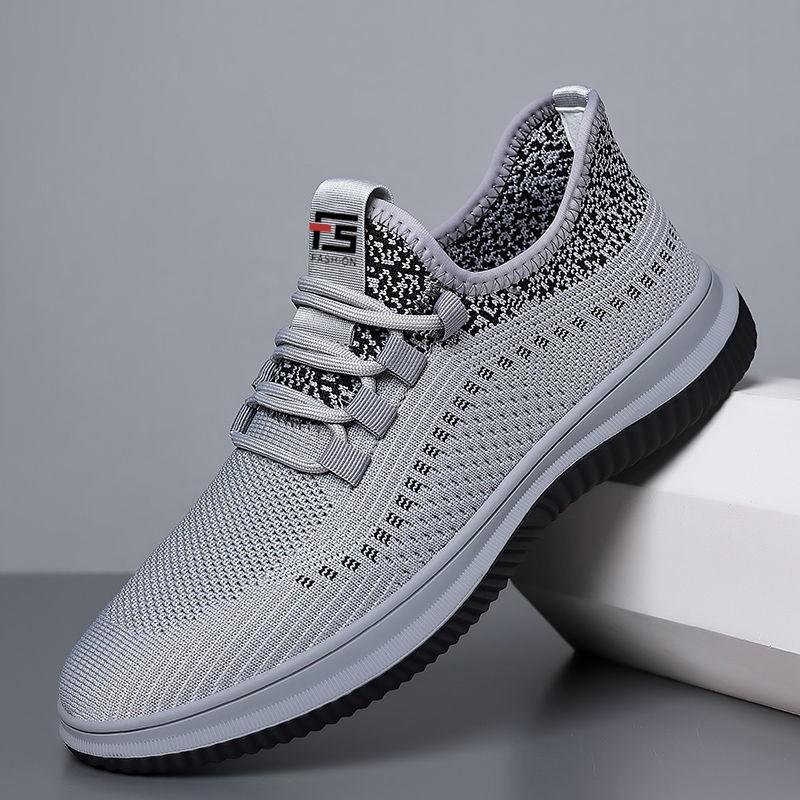 Men's Shoes Autumn New Breathable Mesh Casual Shoes Thin Lightweight Hollow Mesh Sports Shoes