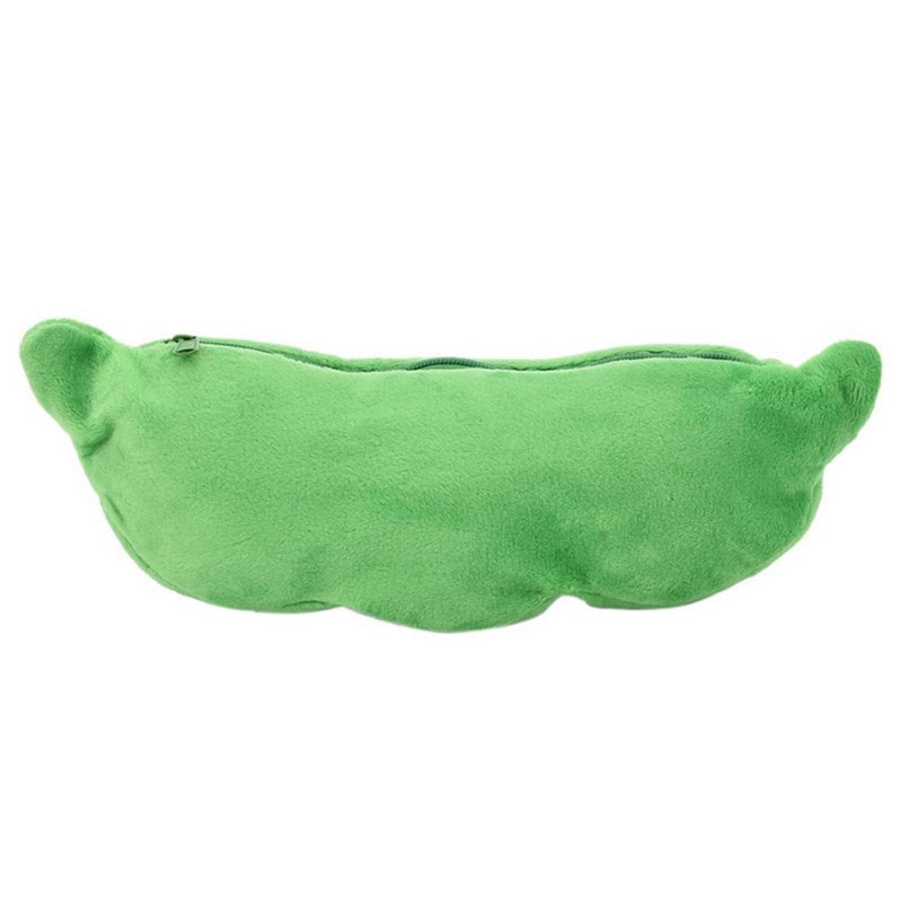 Plush Toy Soft Throw Pillow Stuffed Pea Pod Toys Kids Gift