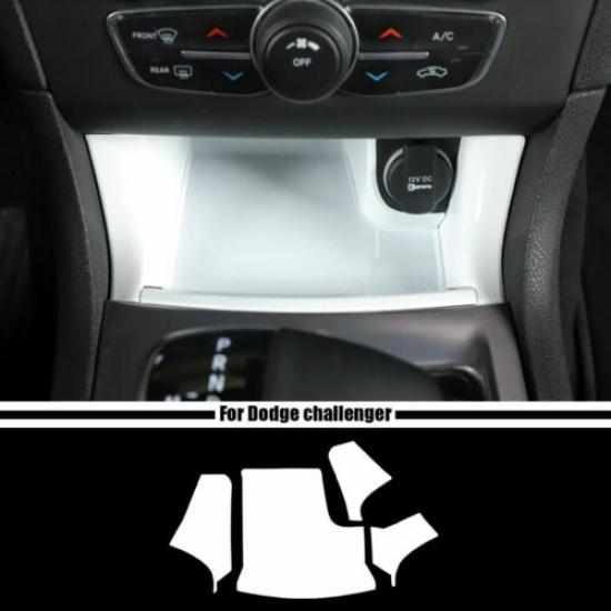 Car Center Gear Shift Front Storage Box Cover Trim For 2011+ Dodge Charger White