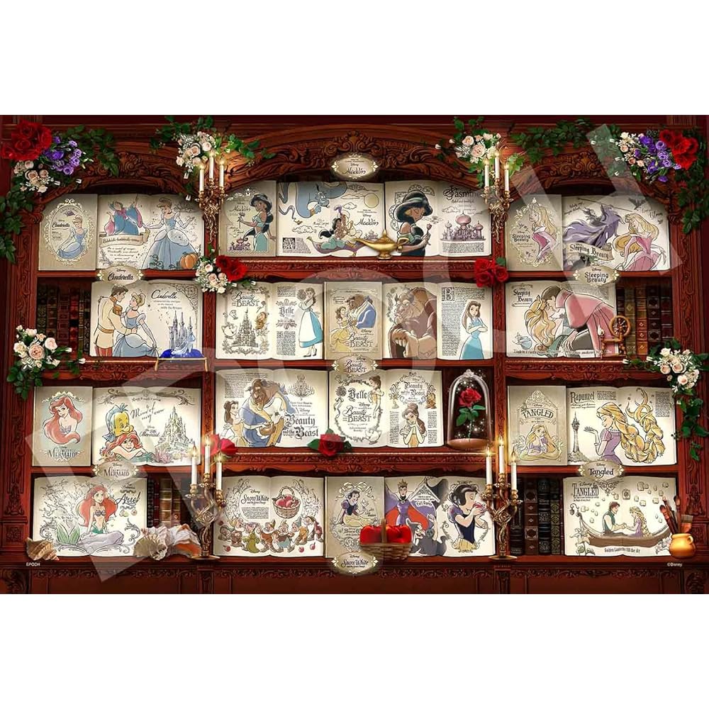 EPOCH Disney Princess 1000-Piece Jigsaw Puzzle with Glue and Tools 50x75cm
