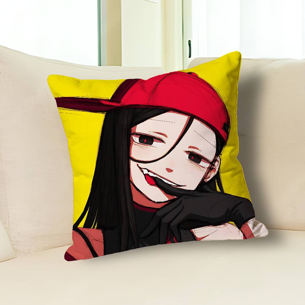 

Y-Yi Xi Singer M-Meat Girl Pillow Cases for Bedroom Living Room Sofa Home Decor Polyester Cushion Cover with Zipper 30cmx30cm