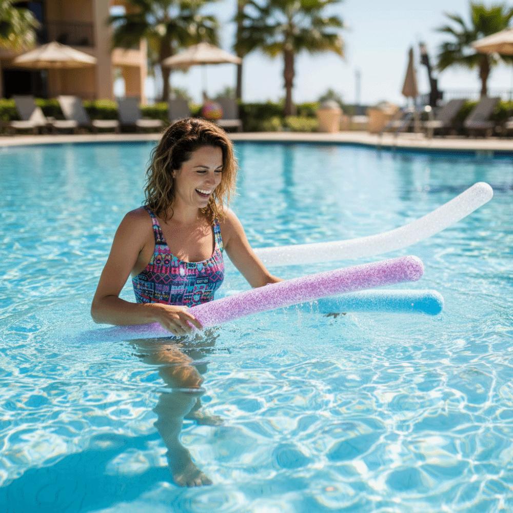 High Buoyancy Inflatable Swim Stick Tear-resistant Pool Buoyancy Stick  Beginner Aid