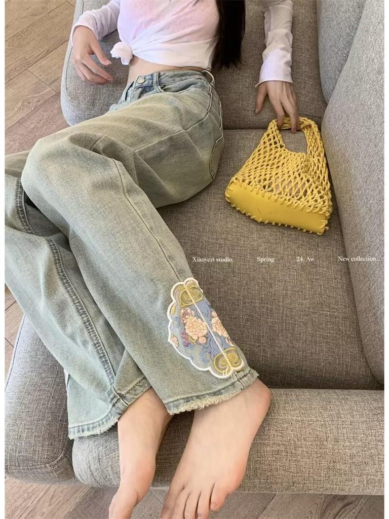 National Style Embroidered Women's Jeans - Guangzhou Xintang Source