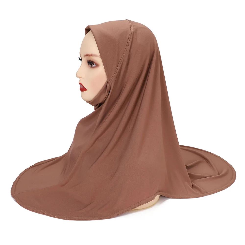 Modal Hijab Jersey Hijabs for Women Hijab Turban Arab Headgear Double Round Headscarf Bonnet Hijab Turbante Feminino Para Festa