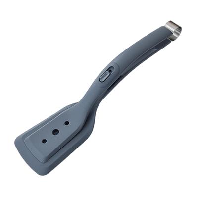 Spatola in silicone 2 in 1 Clip per paletta per frittura Maniglia antiscivolo Testa flessibile con chiusura a pulsante Clip per carne per barbecue da esterno resistente alle alte temperature