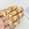 50Pcs/Bag Cute Resin Small Mushroom Flat Back Ornament Jewelry Making Manicure Hairwear Accessorie DIY Material