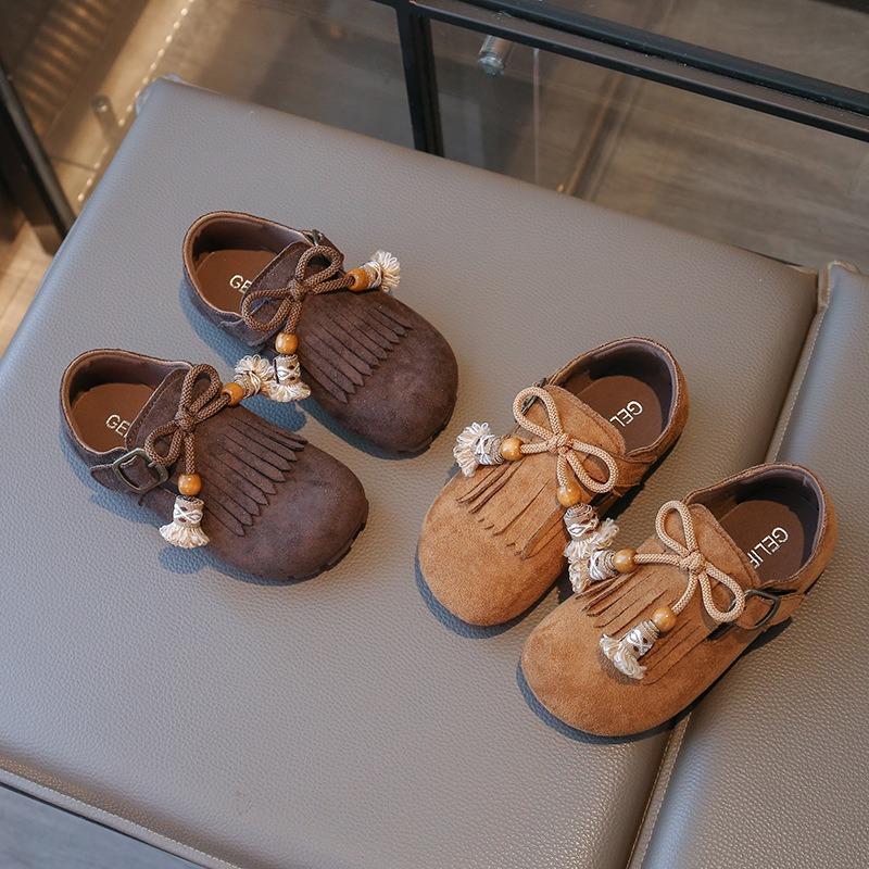 Girls' Fringe Casual Shoes | Versatile Children's Footwear for Toddlers Casual Kids Shoes Elegant Girls Shoes